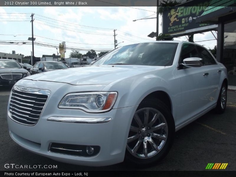 Bright White / Black 2012 Chrysler 300 Limited