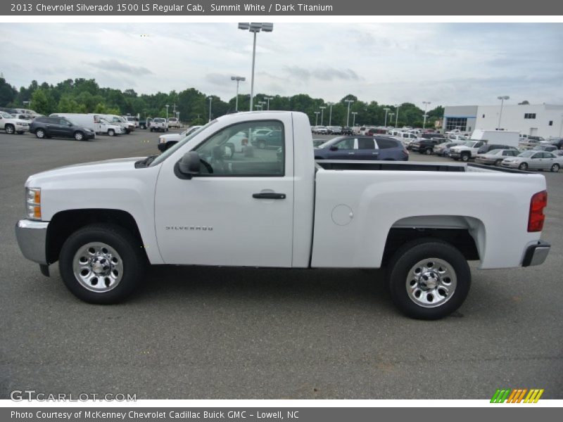 Summit White / Dark Titanium 2013 Chevrolet Silverado 1500 LS Regular Cab