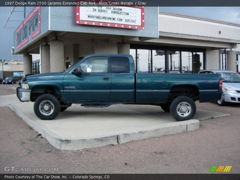 Moss Green Metallic / Gray 1997 Dodge Ram 2500 Laramie Extended Cab 4x4