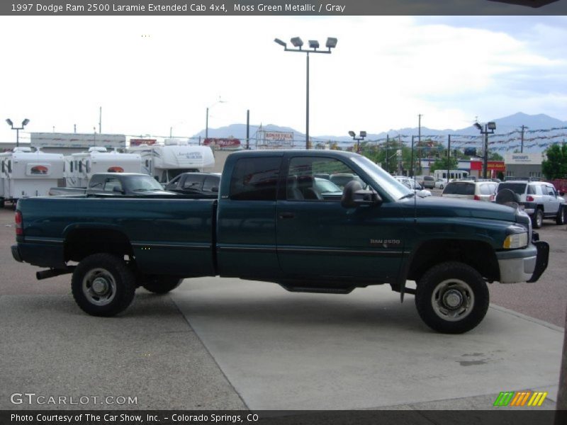 Moss Green Metallic / Gray 1997 Dodge Ram 2500 Laramie Extended Cab 4x4