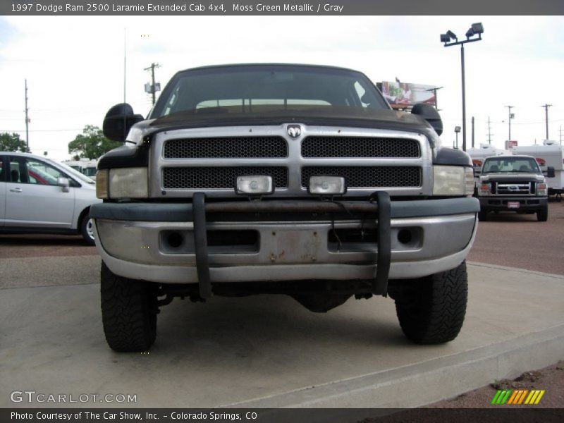 Moss Green Metallic / Gray 1997 Dodge Ram 2500 Laramie Extended Cab 4x4