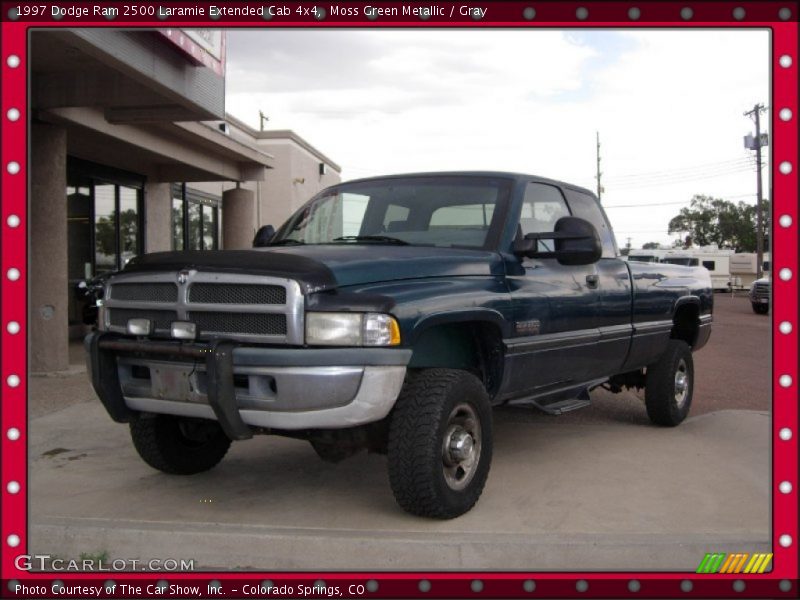 Moss Green Metallic / Gray 1997 Dodge Ram 2500 Laramie Extended Cab 4x4