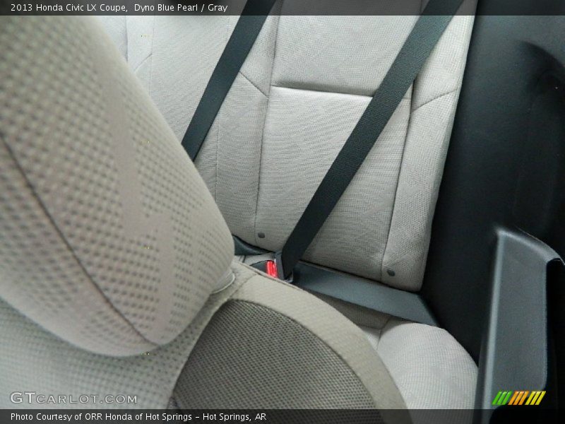 Dyno Blue Pearl / Gray 2013 Honda Civic LX Coupe