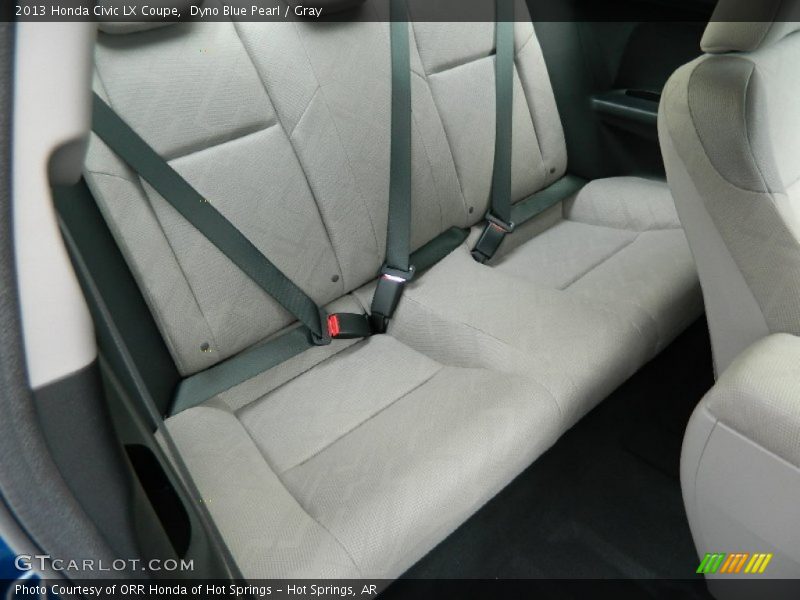 Dyno Blue Pearl / Gray 2013 Honda Civic LX Coupe