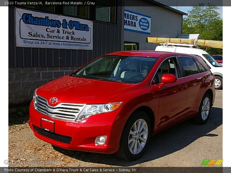 Barcelona Red Metallic / Gray 2010 Toyota Venza I4