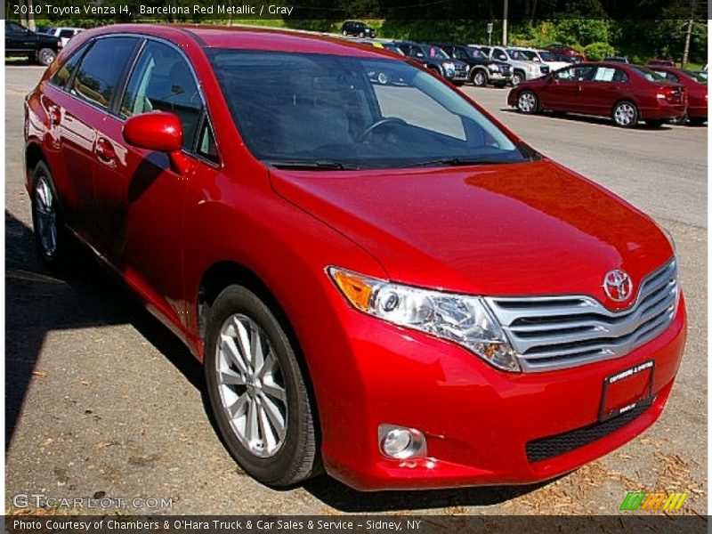 Barcelona Red Metallic / Gray 2010 Toyota Venza I4