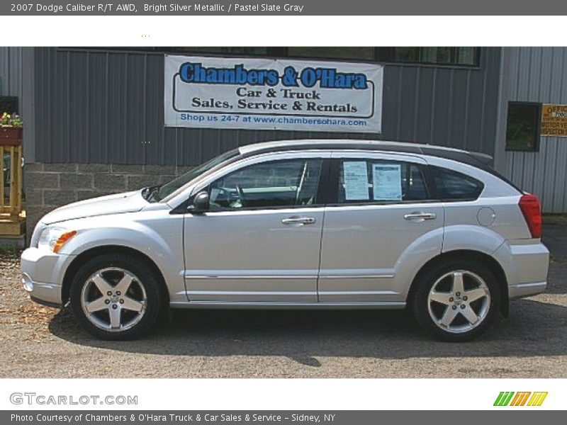 Bright Silver Metallic / Pastel Slate Gray 2007 Dodge Caliber R/T AWD