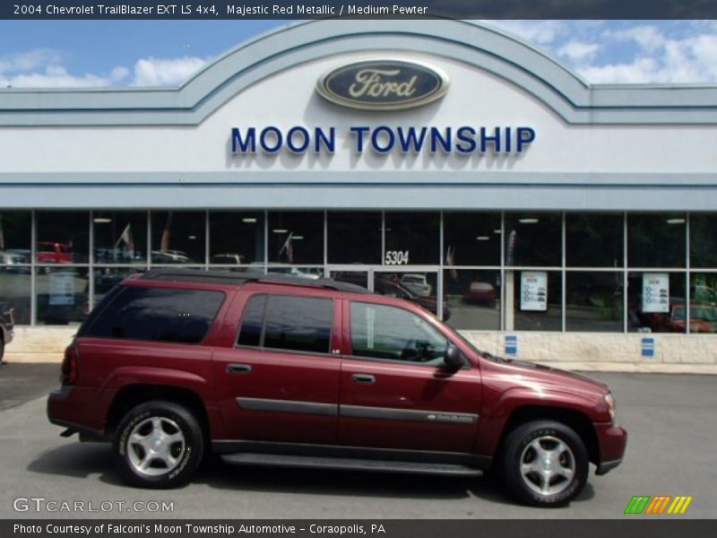 Majestic Red Metallic / Medium Pewter 2004 Chevrolet TrailBlazer EXT LS 4x4