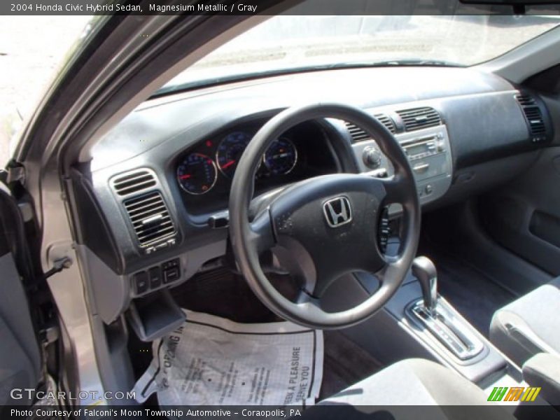 Magnesium Metallic / Gray 2004 Honda Civic Hybrid Sedan
