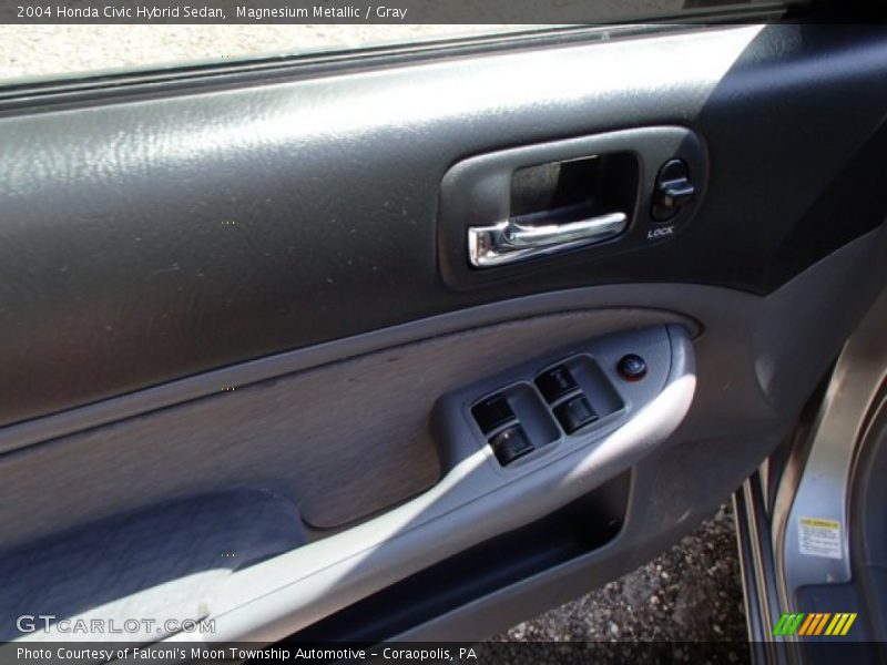 Magnesium Metallic / Gray 2004 Honda Civic Hybrid Sedan