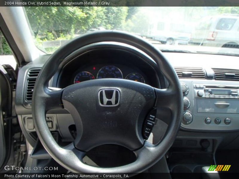 Magnesium Metallic / Gray 2004 Honda Civic Hybrid Sedan