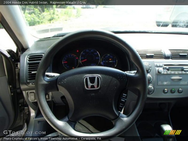 Magnesium Metallic / Gray 2004 Honda Civic Hybrid Sedan
