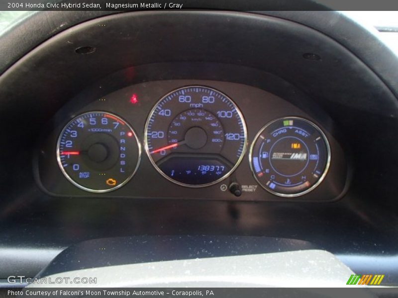 Magnesium Metallic / Gray 2004 Honda Civic Hybrid Sedan