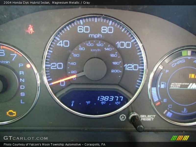 Magnesium Metallic / Gray 2004 Honda Civic Hybrid Sedan