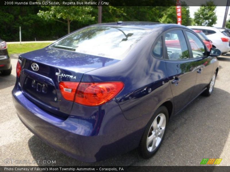 Regatta Blue Metallic / Gray 2008 Hyundai Elantra GLS Sedan