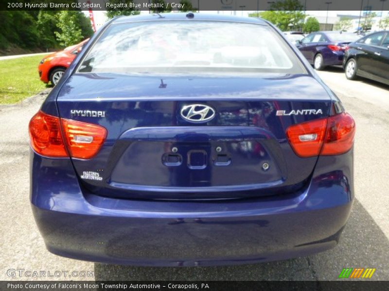 Regatta Blue Metallic / Gray 2008 Hyundai Elantra GLS Sedan