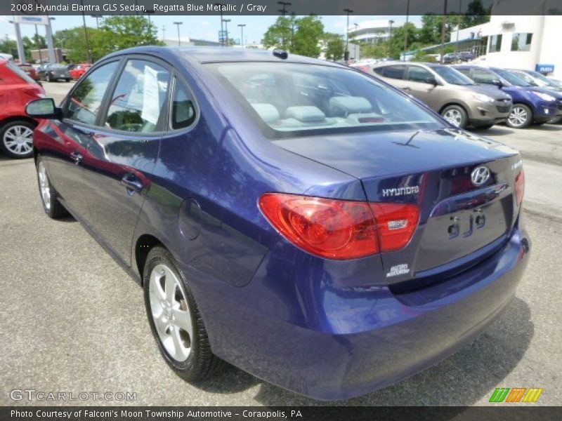 Regatta Blue Metallic / Gray 2008 Hyundai Elantra GLS Sedan