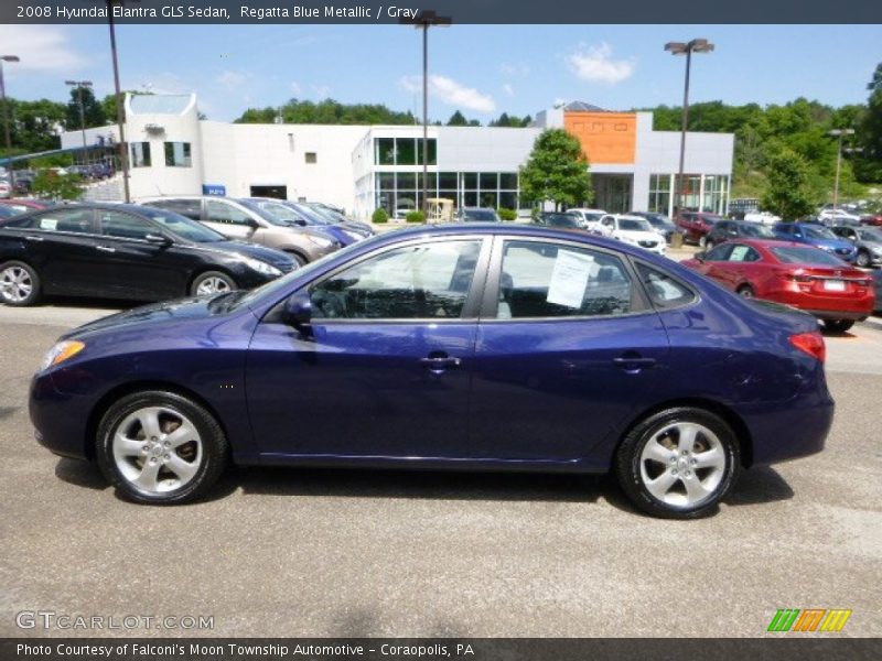 Regatta Blue Metallic / Gray 2008 Hyundai Elantra GLS Sedan