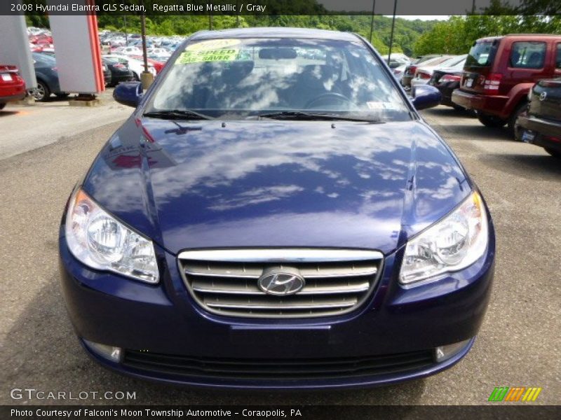 Regatta Blue Metallic / Gray 2008 Hyundai Elantra GLS Sedan