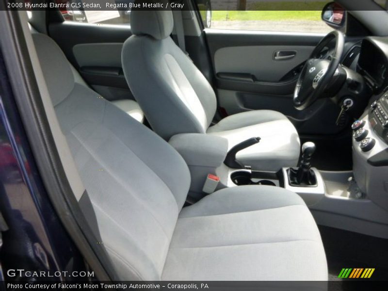 Regatta Blue Metallic / Gray 2008 Hyundai Elantra GLS Sedan