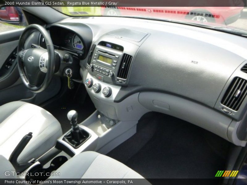 Regatta Blue Metallic / Gray 2008 Hyundai Elantra GLS Sedan