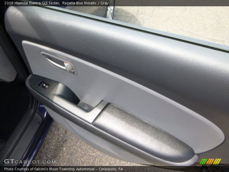 Regatta Blue Metallic / Gray 2008 Hyundai Elantra GLS Sedan