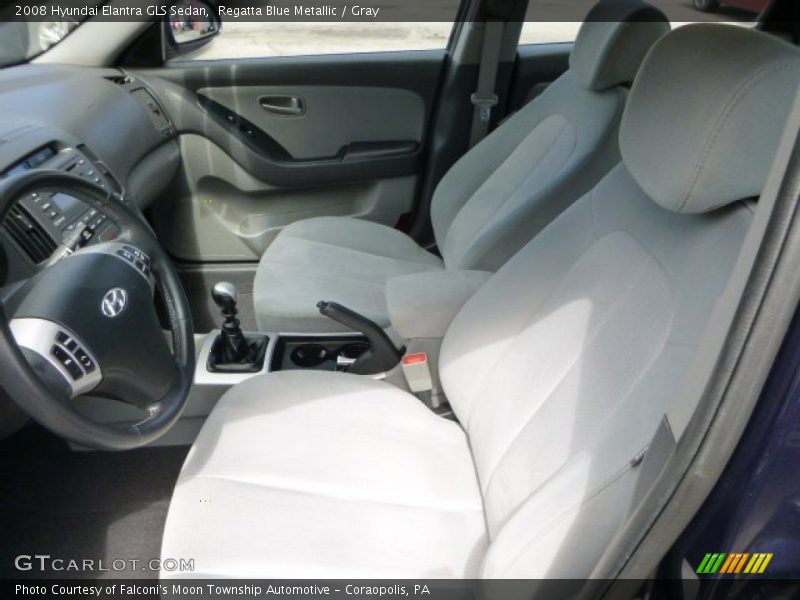 Regatta Blue Metallic / Gray 2008 Hyundai Elantra GLS Sedan