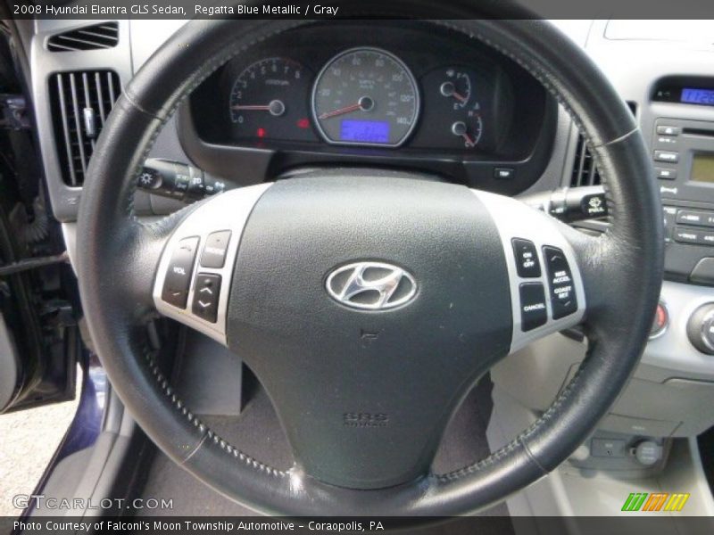 Regatta Blue Metallic / Gray 2008 Hyundai Elantra GLS Sedan