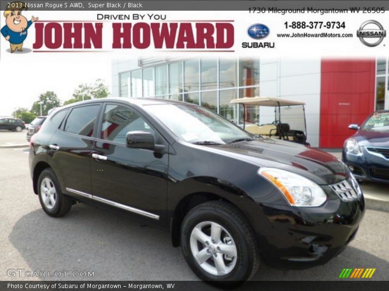 Super Black / Black 2013 Nissan Rogue S AWD