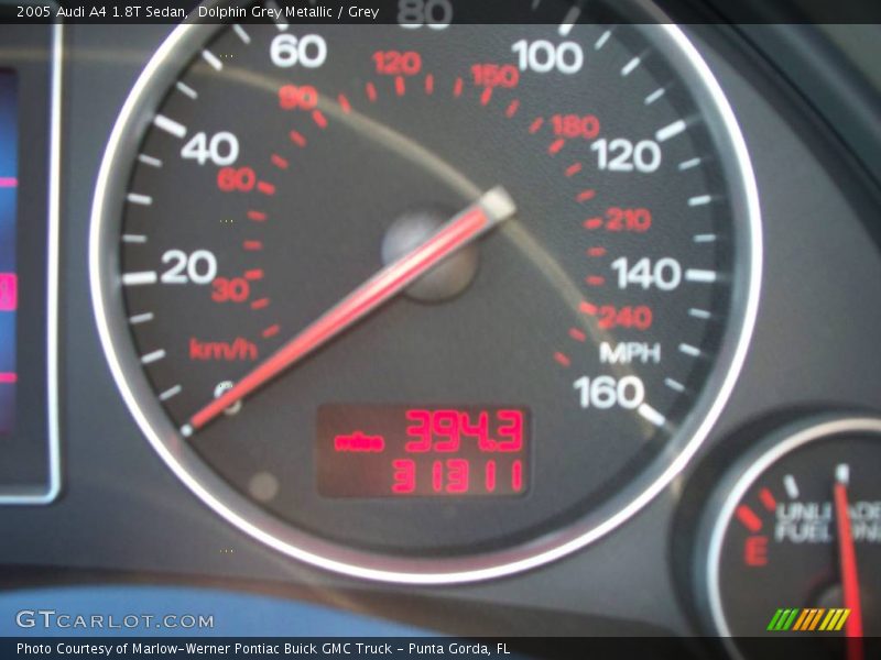 Dolphin Grey Metallic / Grey 2005 Audi A4 1.8T Sedan