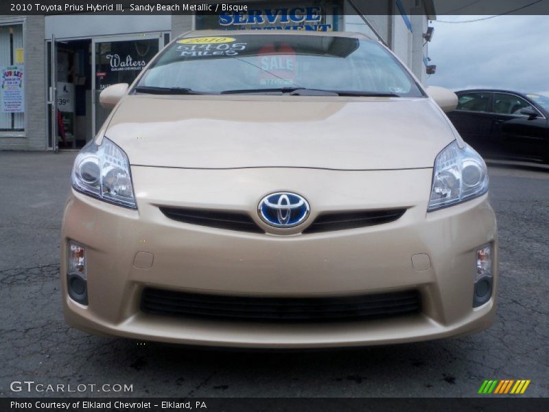 Sandy Beach Metallic / Bisque 2010 Toyota Prius Hybrid III