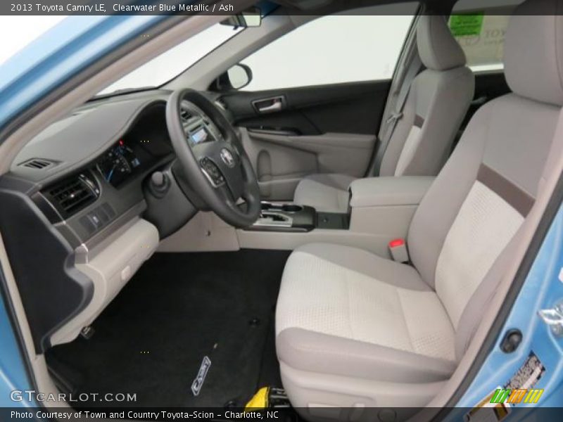 Clearwater Blue Metallic / Ash 2013 Toyota Camry LE