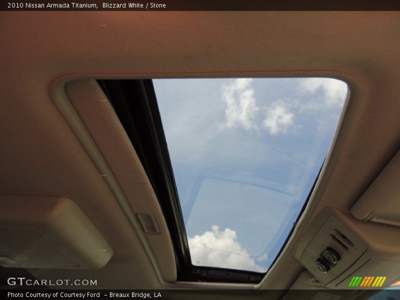 Blizzard White / Stone 2010 Nissan Armada Titanium