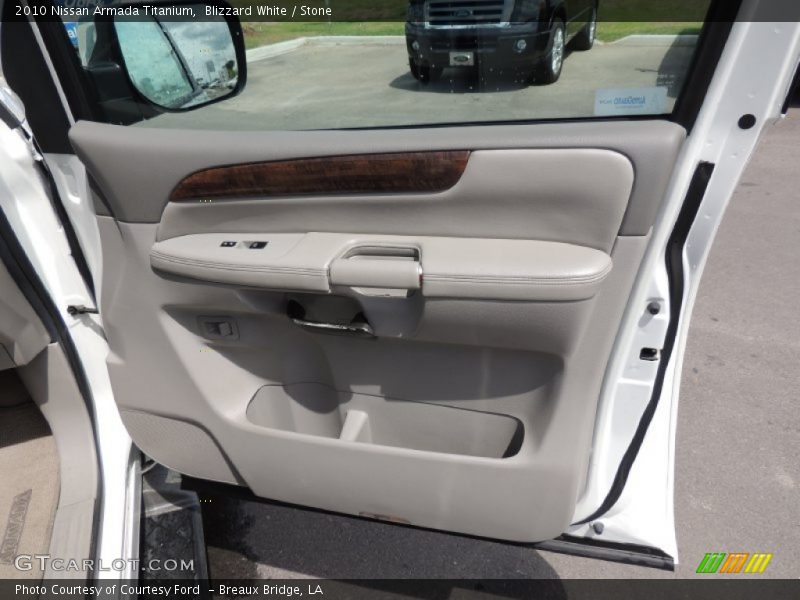 Blizzard White / Stone 2010 Nissan Armada Titanium