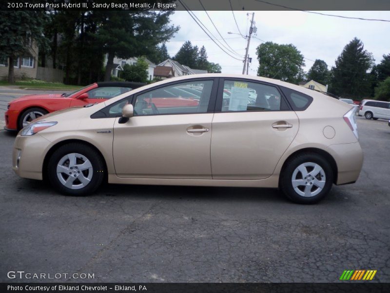 Sandy Beach Metallic / Bisque 2010 Toyota Prius Hybrid III