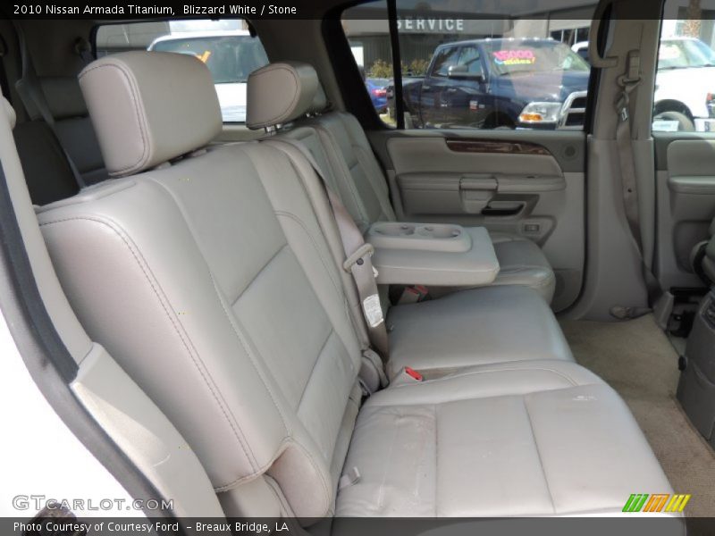 Blizzard White / Stone 2010 Nissan Armada Titanium