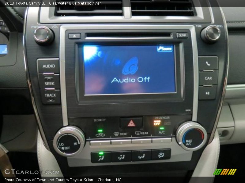 Clearwater Blue Metallic / Ash 2013 Toyota Camry LE