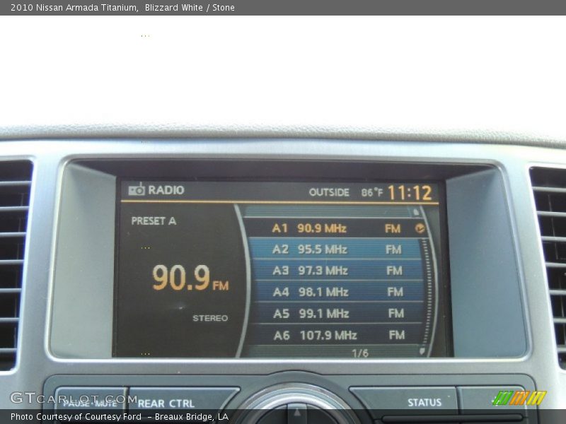 Blizzard White / Stone 2010 Nissan Armada Titanium