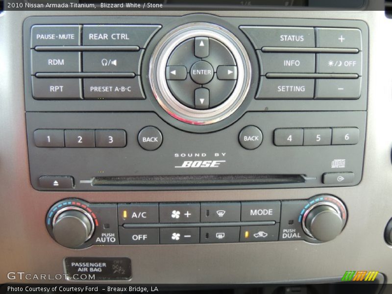 Blizzard White / Stone 2010 Nissan Armada Titanium