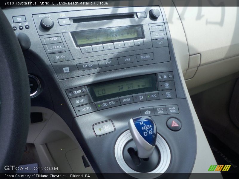 Controls of 2010 Prius Hybrid III