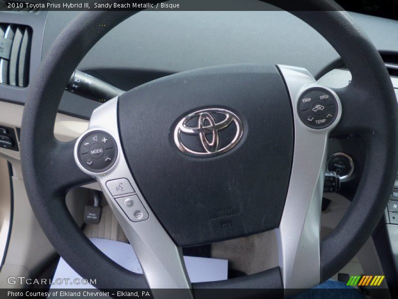 Controls of 2010 Prius Hybrid III