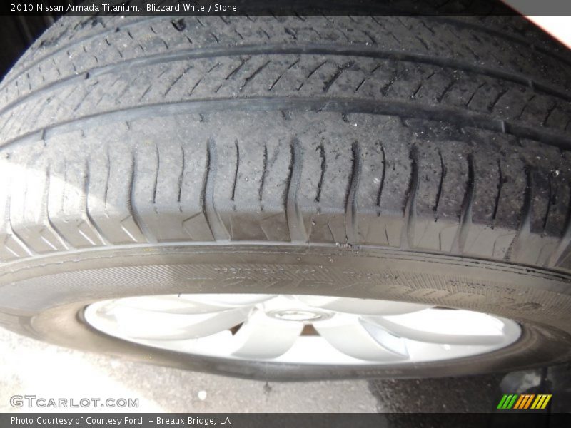 Blizzard White / Stone 2010 Nissan Armada Titanium