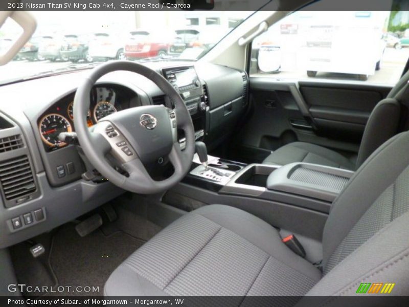  2013 Titan SV King Cab 4x4 Charcoal Interior
