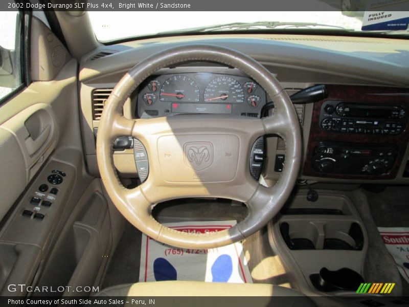 Bright White / Sandstone 2002 Dodge Durango SLT Plus 4x4