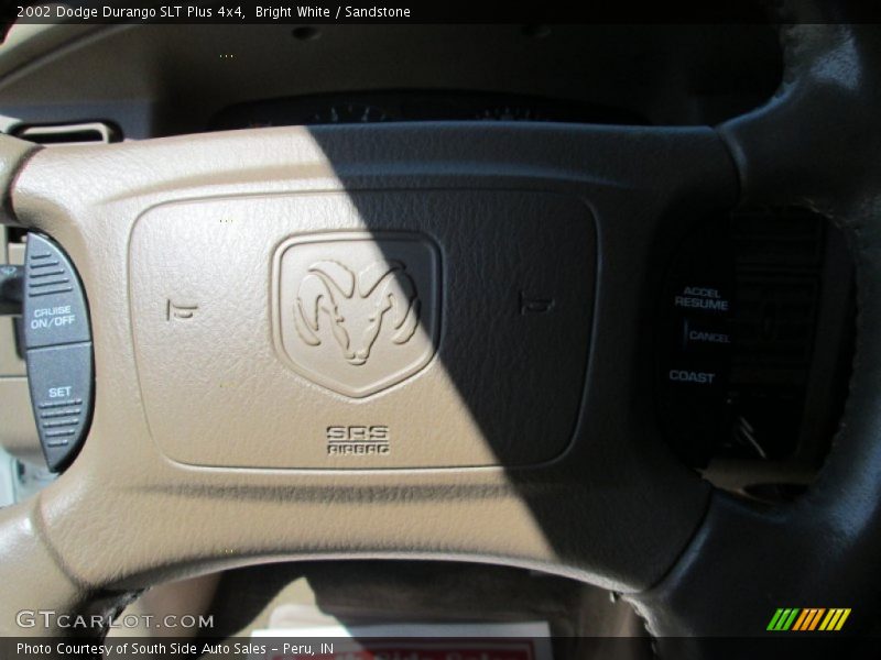 Bright White / Sandstone 2002 Dodge Durango SLT Plus 4x4