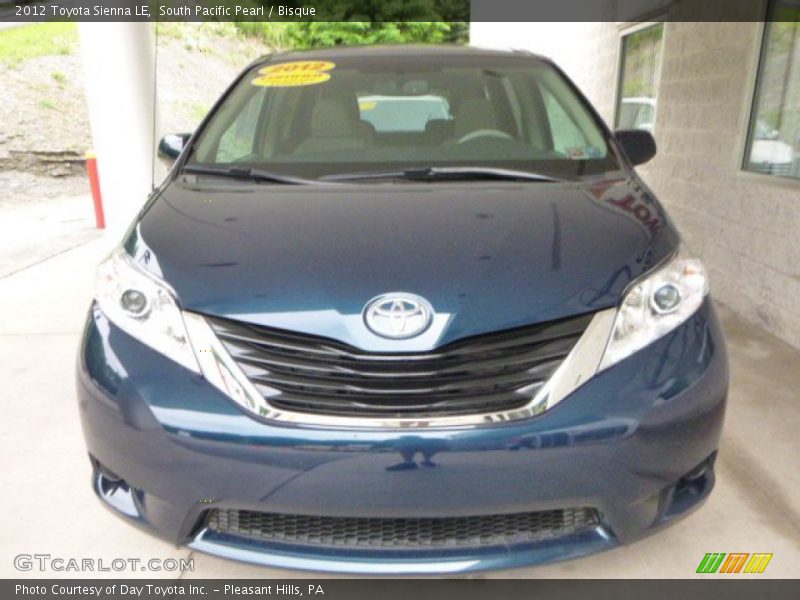 South Pacific Pearl / Bisque 2012 Toyota Sienna LE