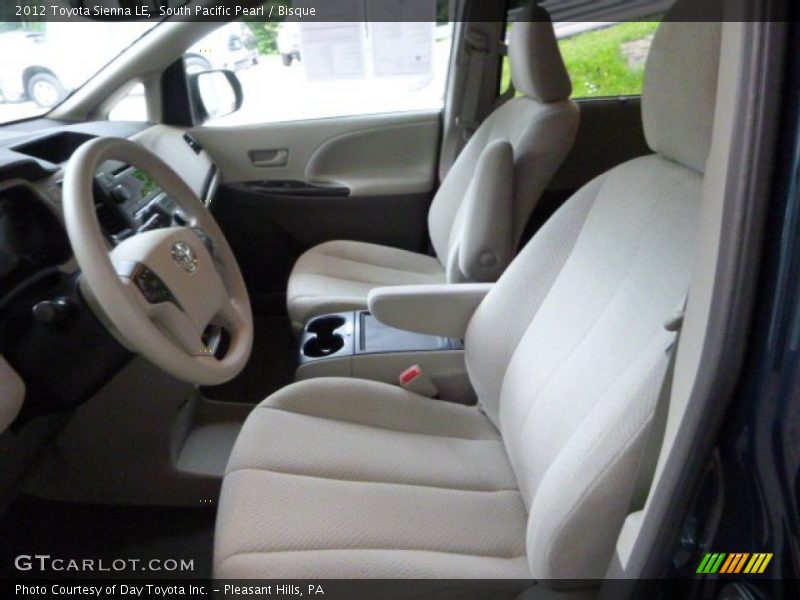 South Pacific Pearl / Bisque 2012 Toyota Sienna LE