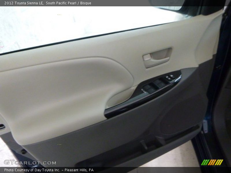 South Pacific Pearl / Bisque 2012 Toyota Sienna LE