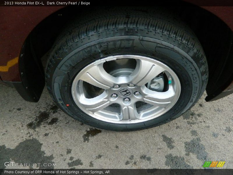 Dark Cherry Pearl / Beige 2013 Honda Pilot EX-L