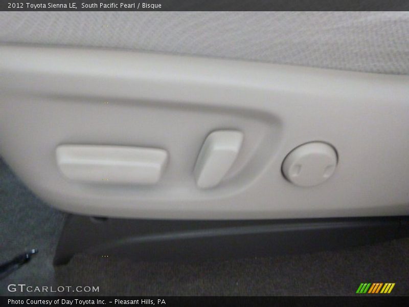 South Pacific Pearl / Bisque 2012 Toyota Sienna LE
